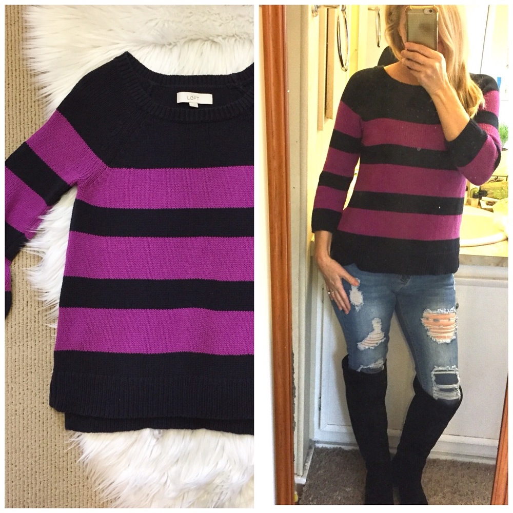 Ann Taylor Loft Striped Sweater